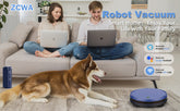 ZCWA Robot Vacuum, Robot Vacuum & Mop Combo with Schedule, Self-Charging Robot Vacuum Cleaner